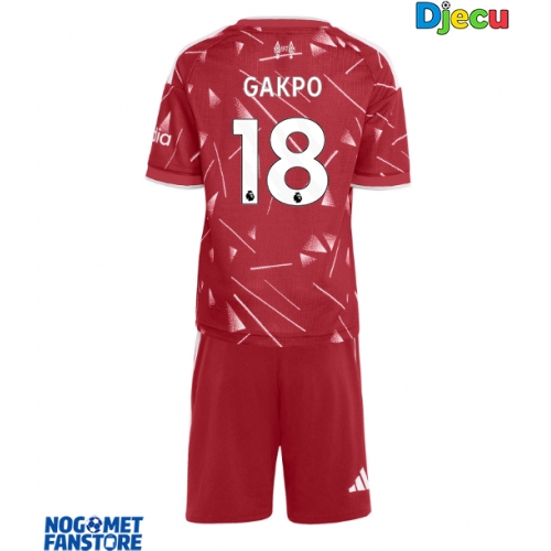 Liverpool Cody Gakpo #18 Domaci Dres za djecu 2026-27 Kratak Rukav (+ Kratke hlače)